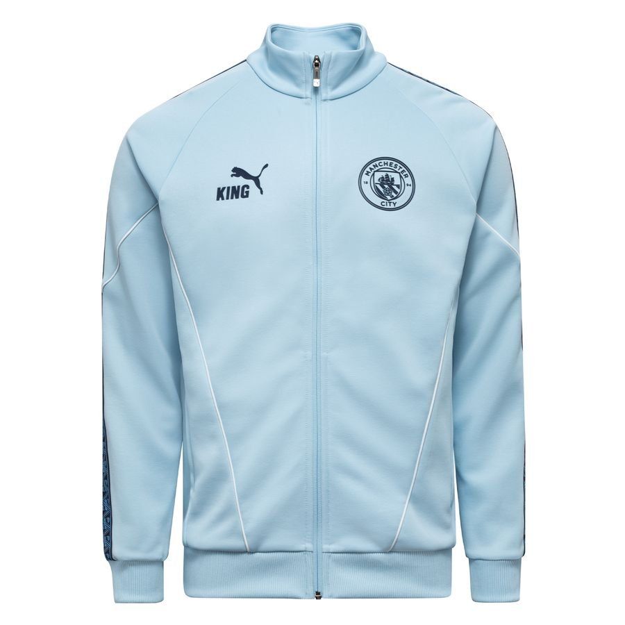 Manchester City Track Jacket King Anthem - Silver Sky/Deep Navy - Men's-SoccerKits Hub | Buy Soccer Jerseys Online